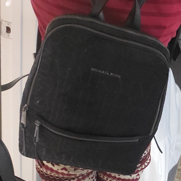 ⭐️MICHAEL KORS TOBY MEDIUM BLACK SUEDE LEATHER BACKPACK - Picture 15 of 15